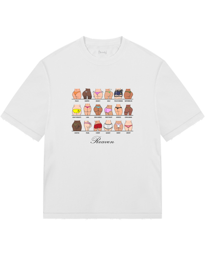 Reaven White Bootypedia T-Shirt