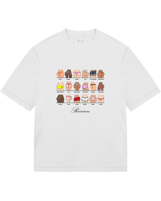Reaven White Bootypedia T-Shirt