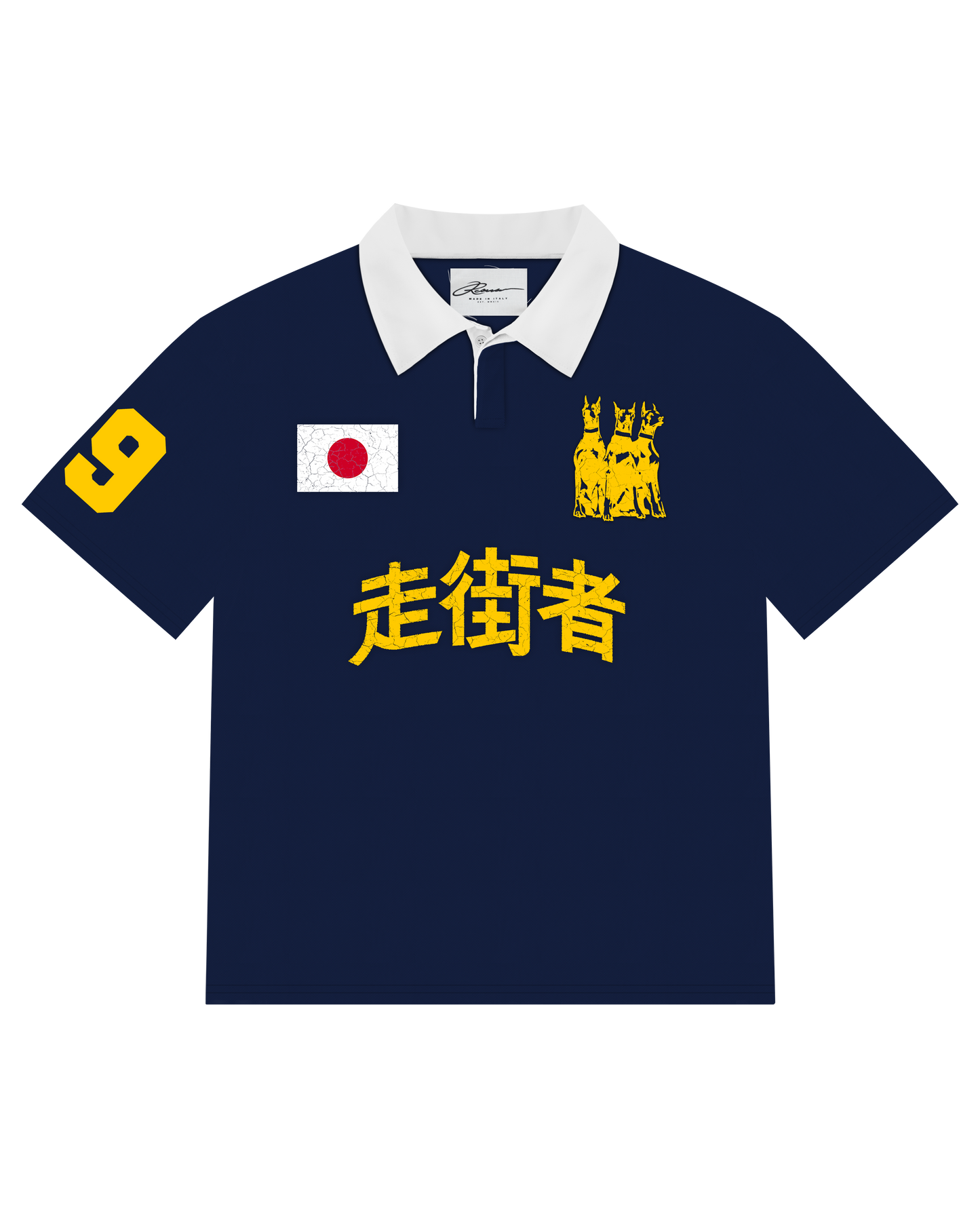 Reaven Navy Run Tha Streetz Polo