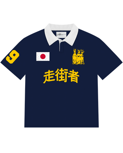 Reaven Navy Run Tha Streetz Polo