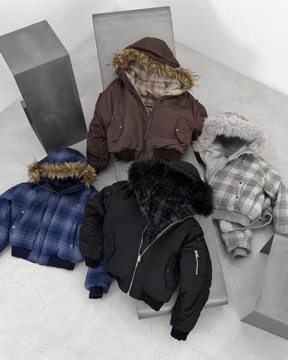 Reaven Fur Bomber Jacket
