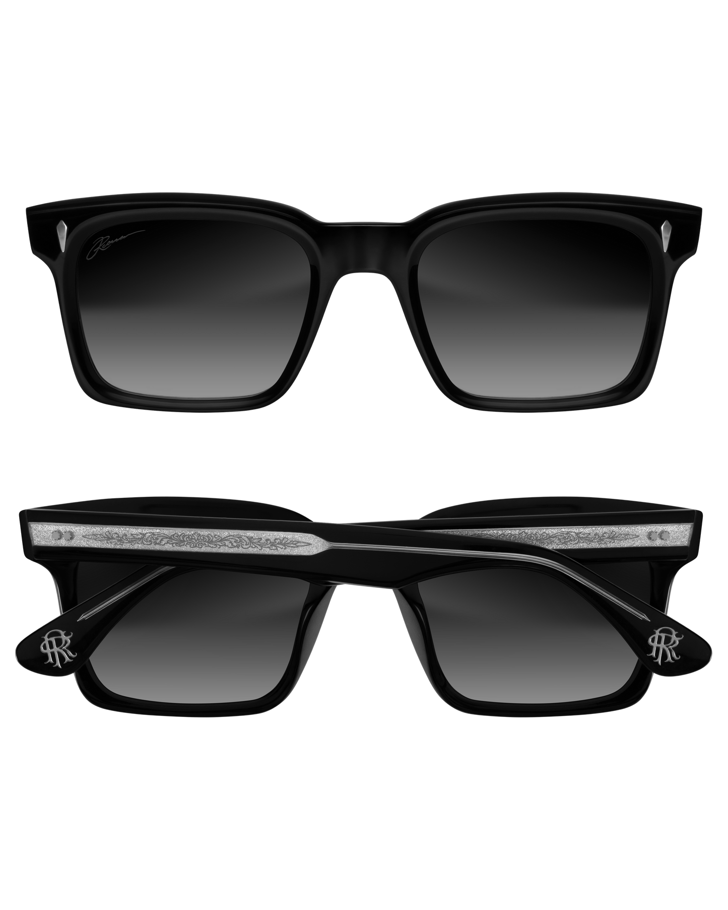 Reaven Black Atom Sunglasses