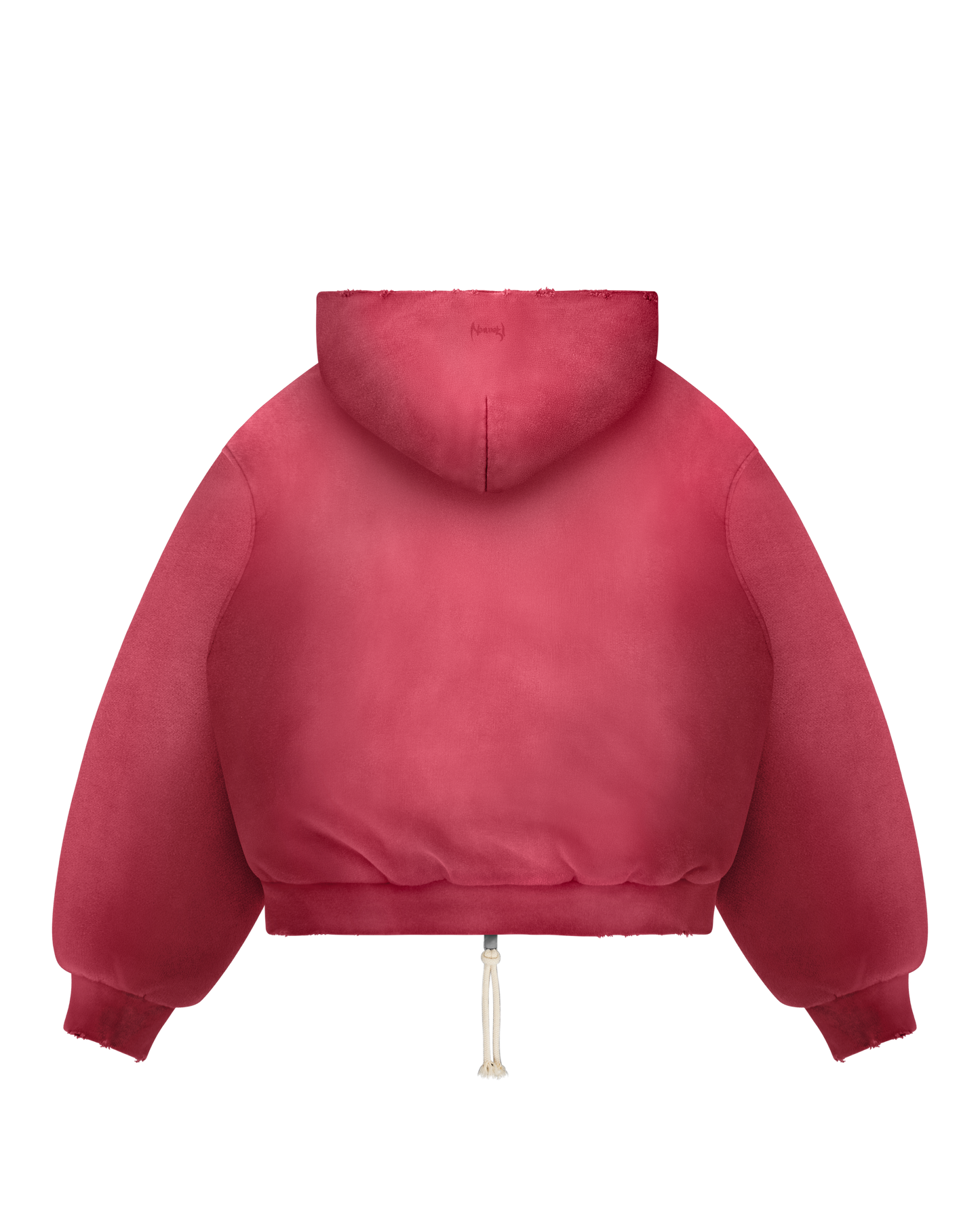 Reaven Coral Red Thermal Zip Hoodie