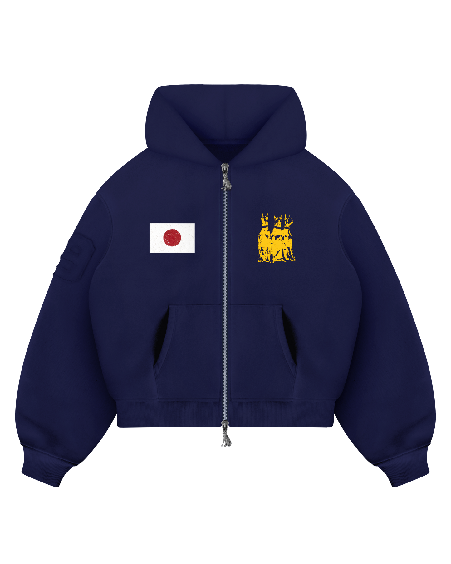 Reaven Navy Run Tha Streetz Zip Hoodie