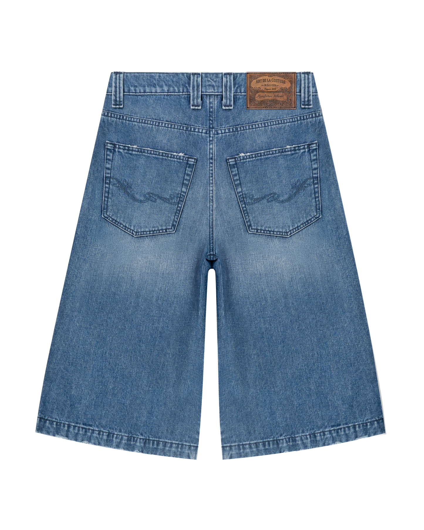 Reaven Washed Blue Tailored Jorts