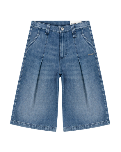Reaven Washed Blue Tailored Jorts