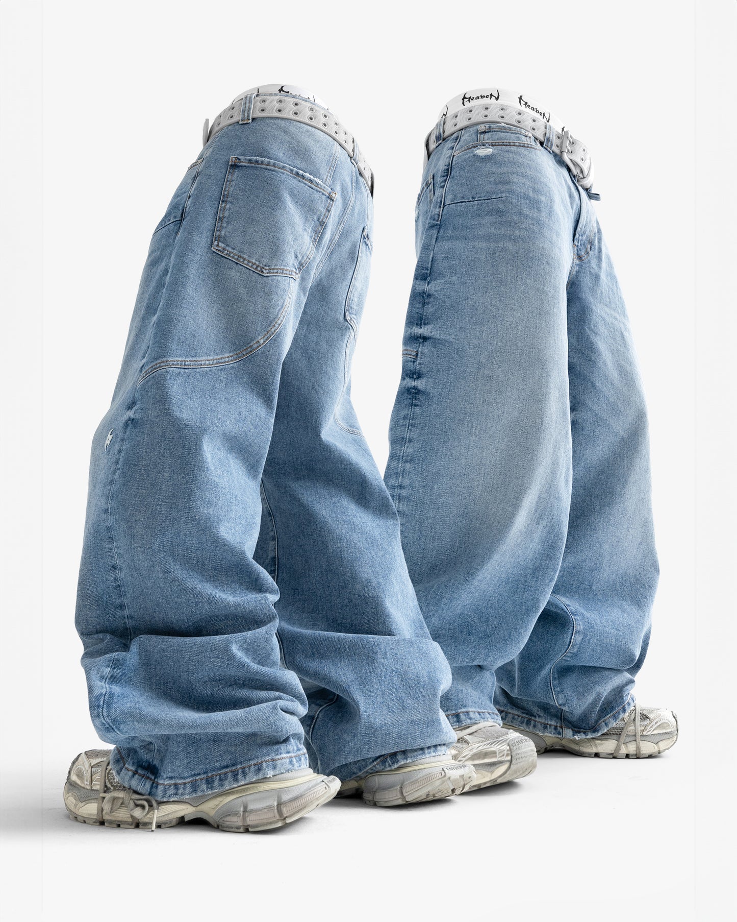 Reaven Washed Blue "JJ" Denim Jeans