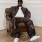 Reaven Vintage Brown R-Nation Leather Pants