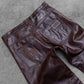 Reaven Vintage Brown R-Nation Leather Pants